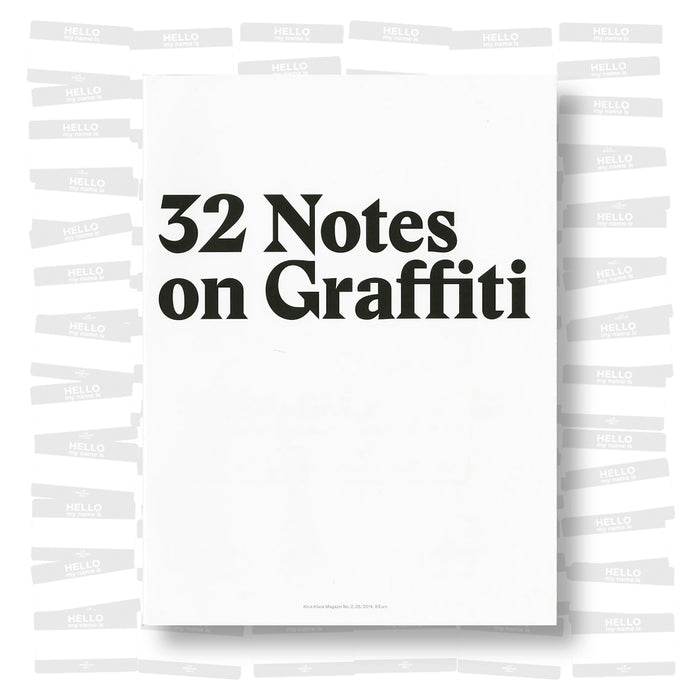 32 Notes on Graffiti