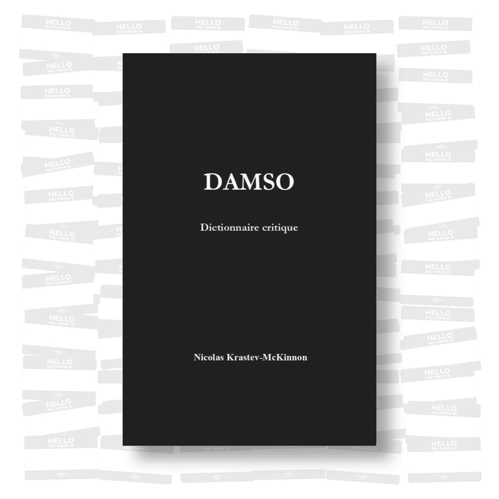 Damso - Dictionnaire critique - Livre de Nicolas Krastev-McKinnon