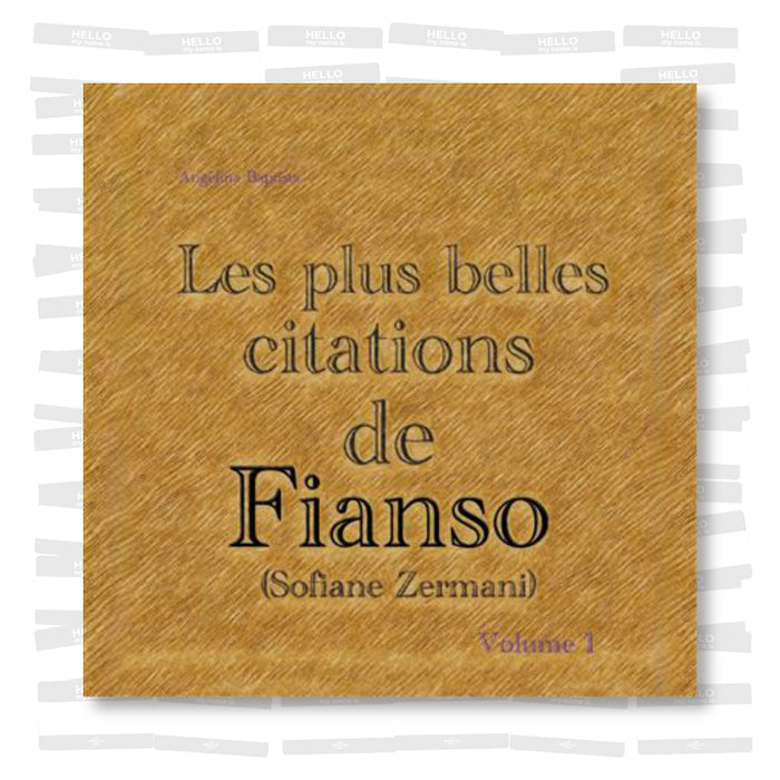 Les plus belles citations de Fianso (Sofiane Zermani) Volume 1